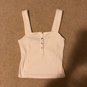 Straight neck tank top